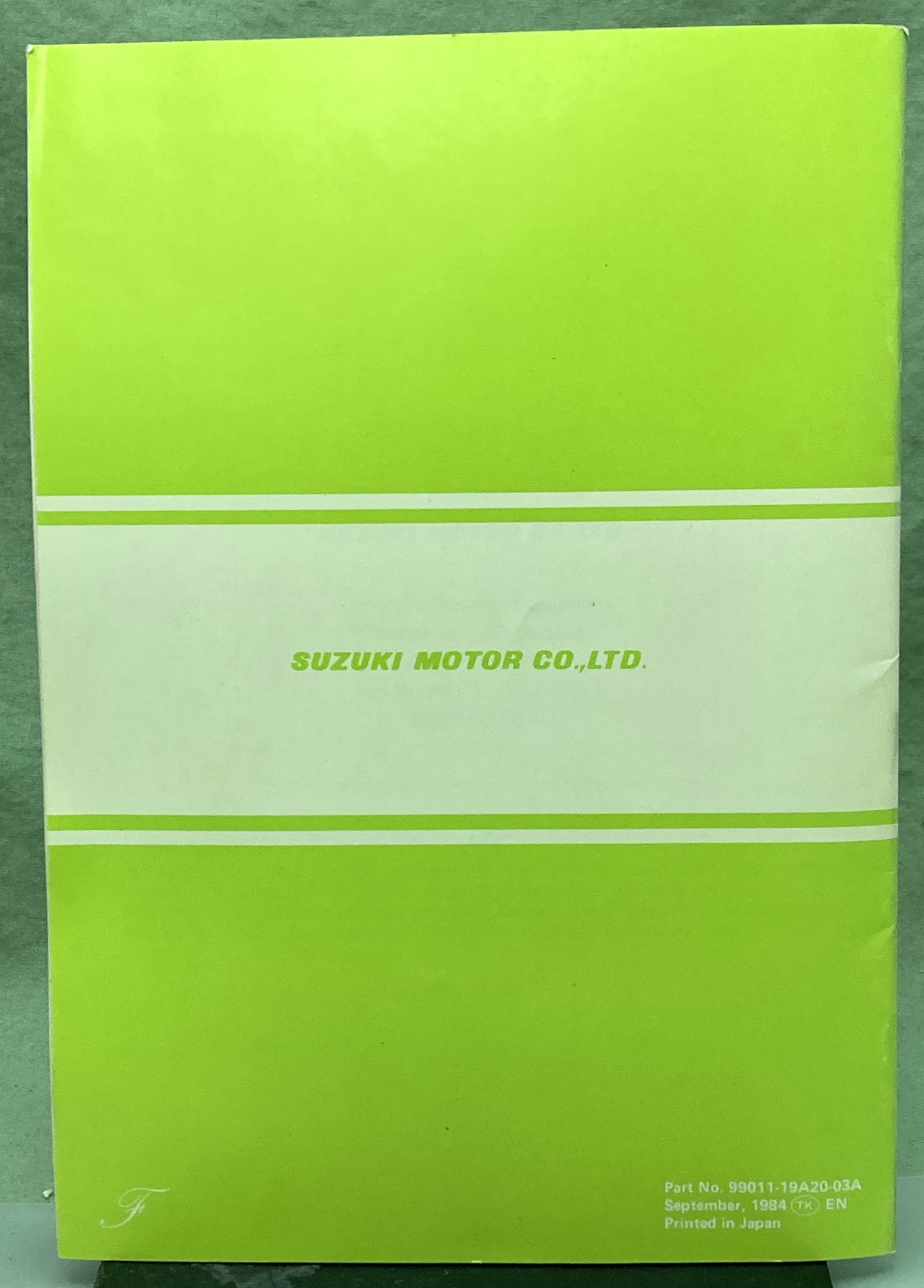 Genuine Suzuki 99011-19A20-03A LT250R Owner's Manual 1984