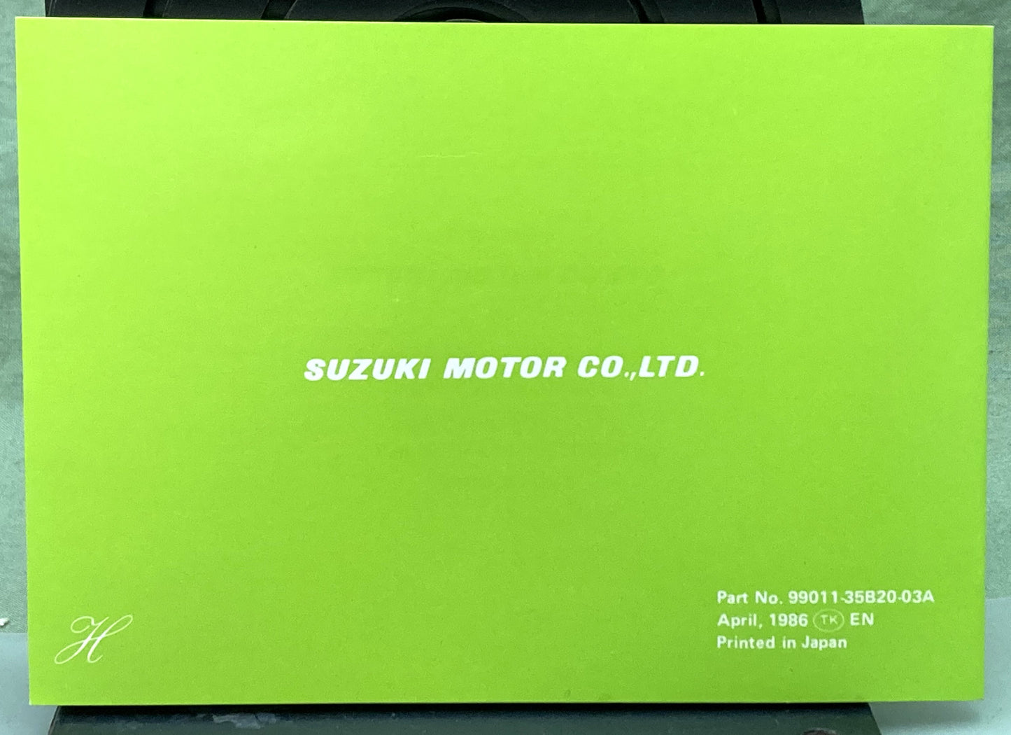 Genuine Suzuki 99011-35B20-03A LT230E Owner's Manual 1986