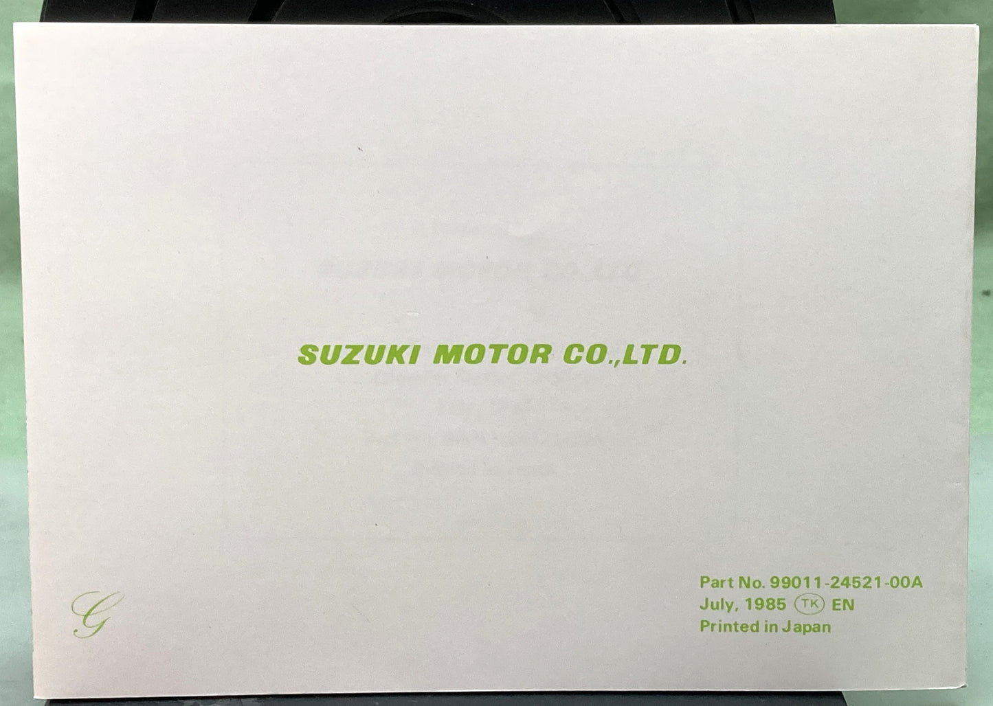 Genuine Suzuki 99011-24521-00A LT250EF Owner's Manual 1985