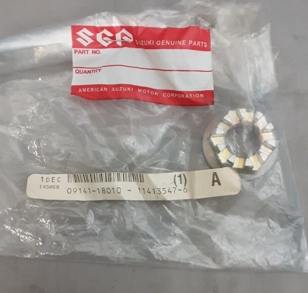 QTY 2 NEW GENUINE SUZUKI 09141-18010 NUT HUB LT-F250 LT-A500F 2002-2004
