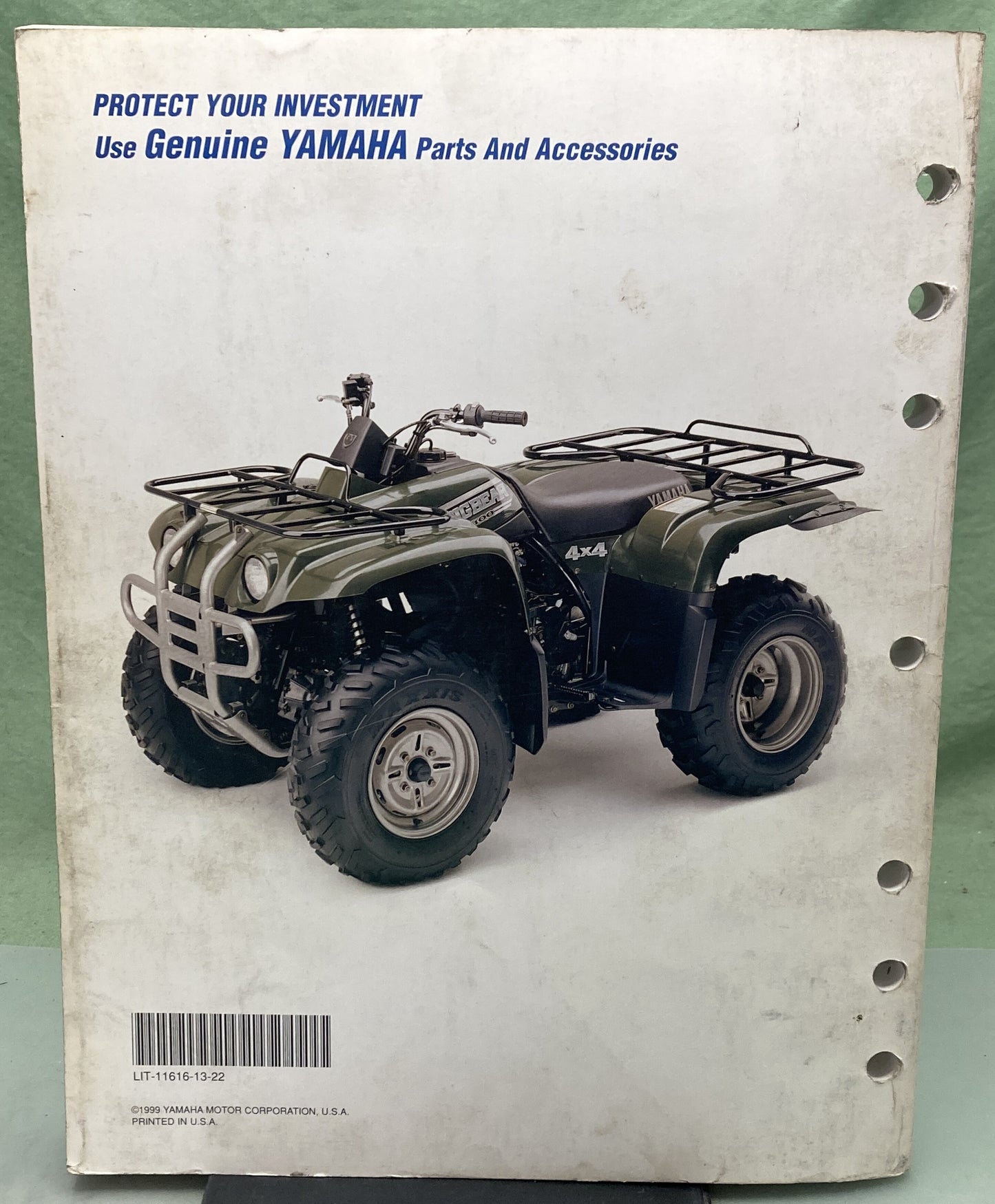 Genuine Yamaha LIT-11616-13-22 YFM400FWNM(C) Service Manual 1999
