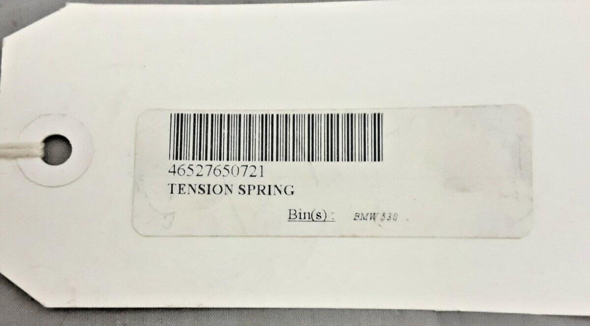 NEW REPLACES BMW 46527650721 TENSION SPRING