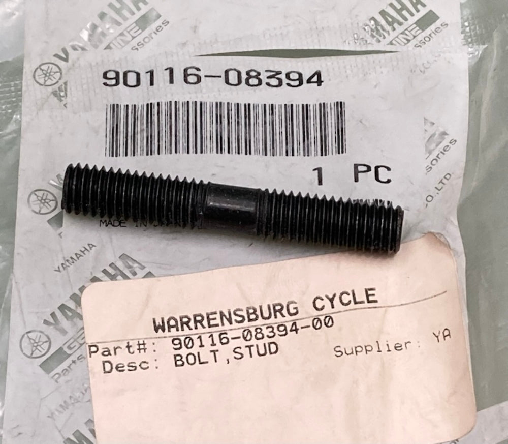 Yamaha 90116-08394-00 Bolt, Stud New Genuine