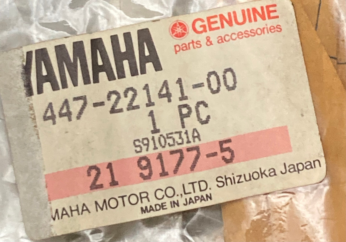 New Genuine Yamaha 447-22141-00 Frame Swingarm Bearing Shaft