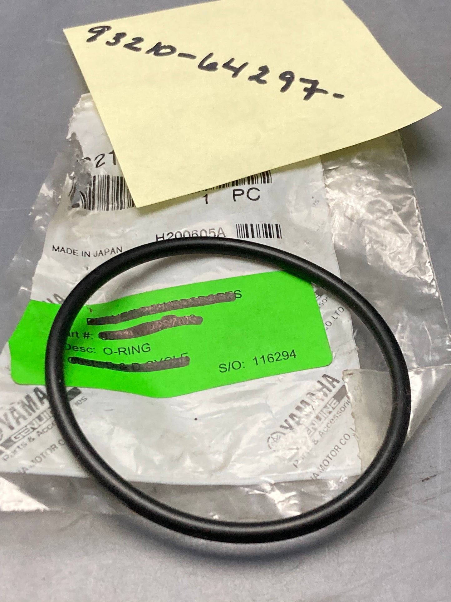 New Genuine Yamaha 93210-64297-00 O-ring