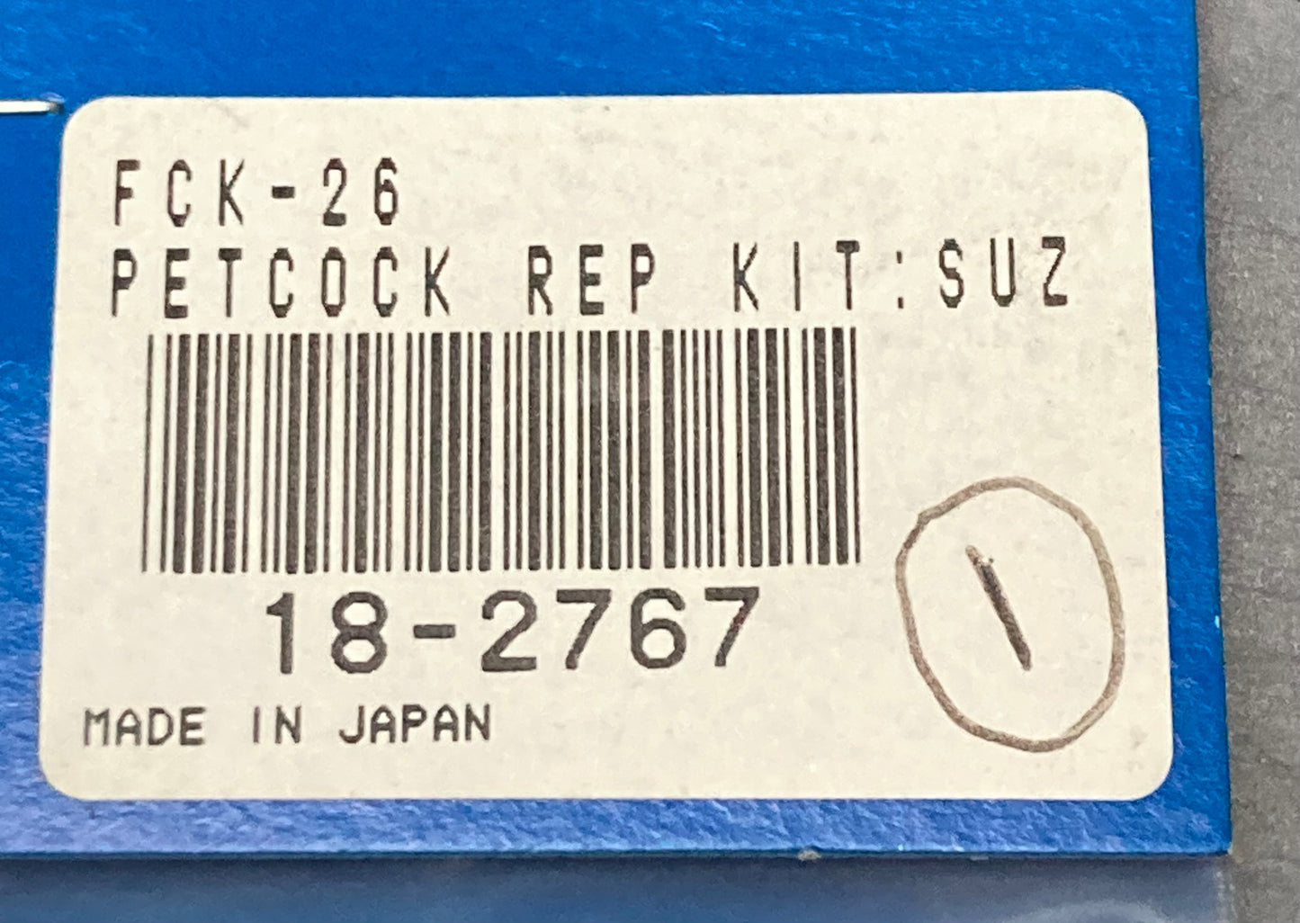 New Genuine K&L 18-2767 Fuel Petcock Rebuild Kit