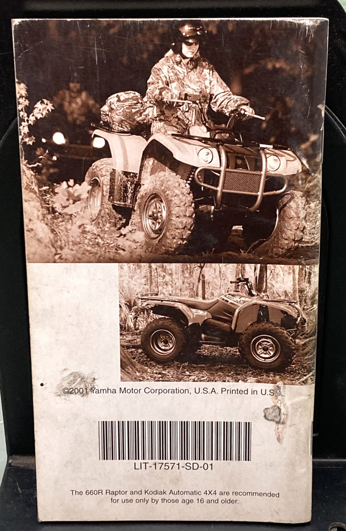 Gen. Yamaha LIT-17571-SD-01 ATV Technical Service Data '99-'01