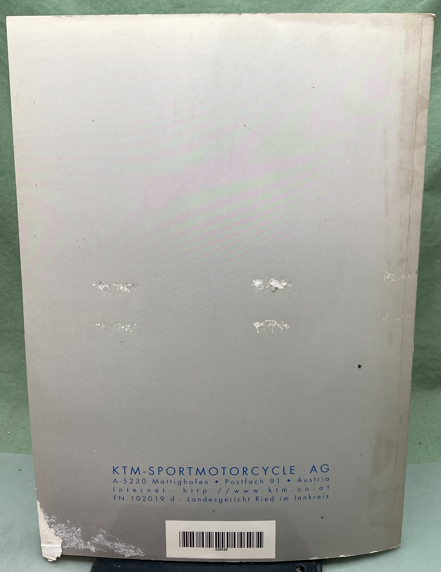 Genuine KTM 320520 250/300/380 Engine Repair Manual 1998