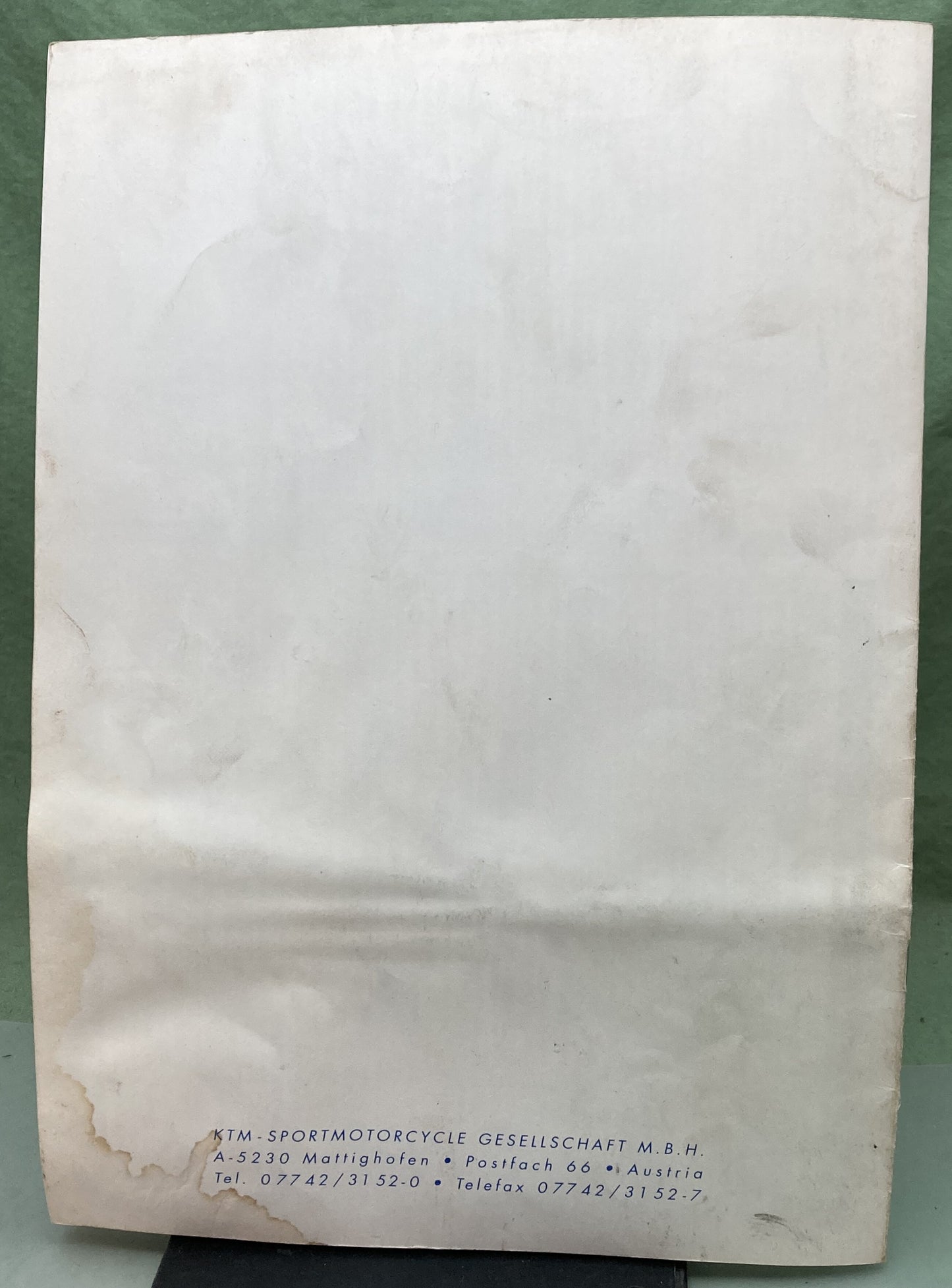 Genuine KTM 320362793 250/300 Spare Parts Manual Motor Engine '94