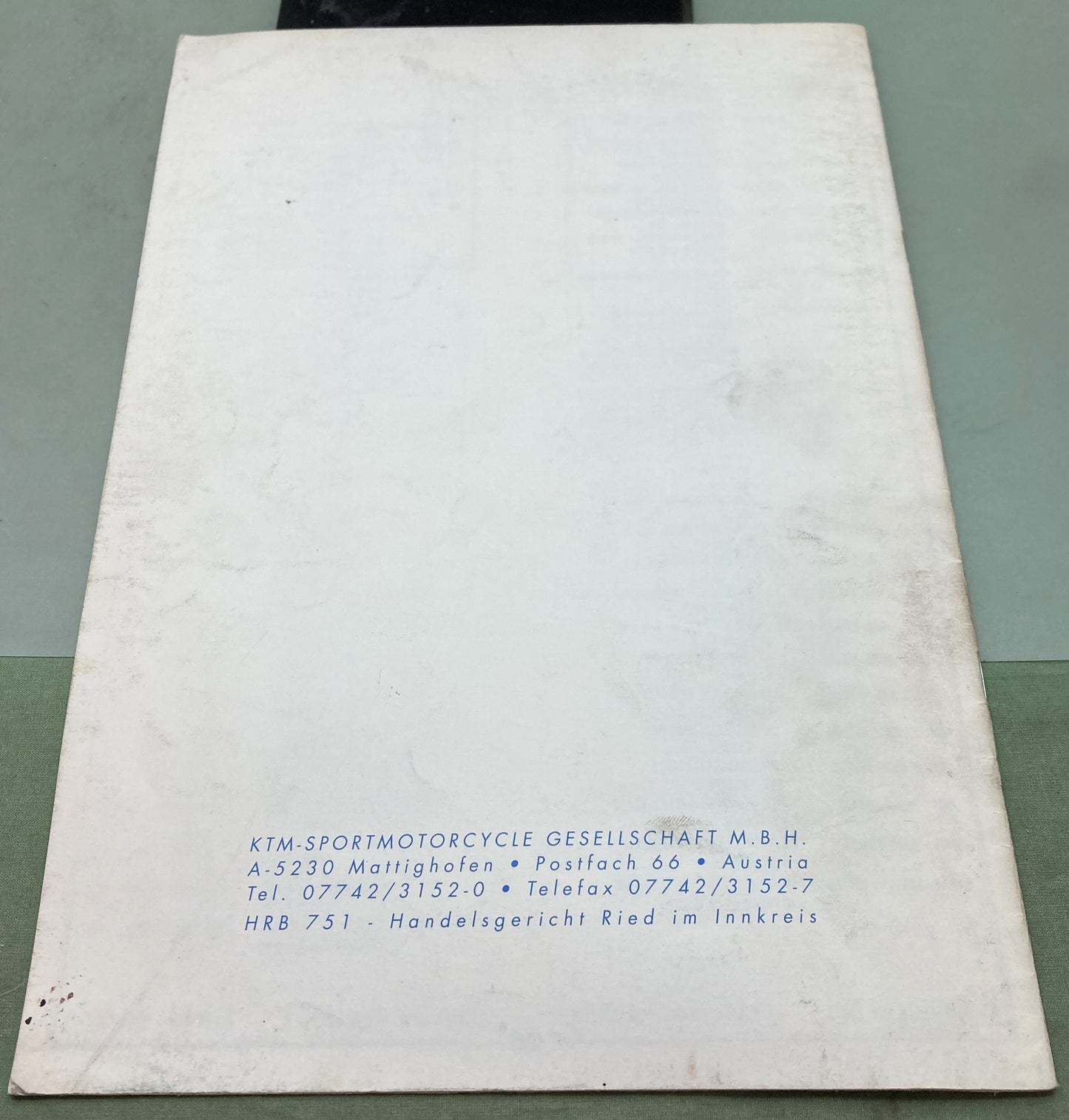 Genuine KTM 320363993 250/300 SX/EXC/EGS/MXC Spare Parts Manual 1994