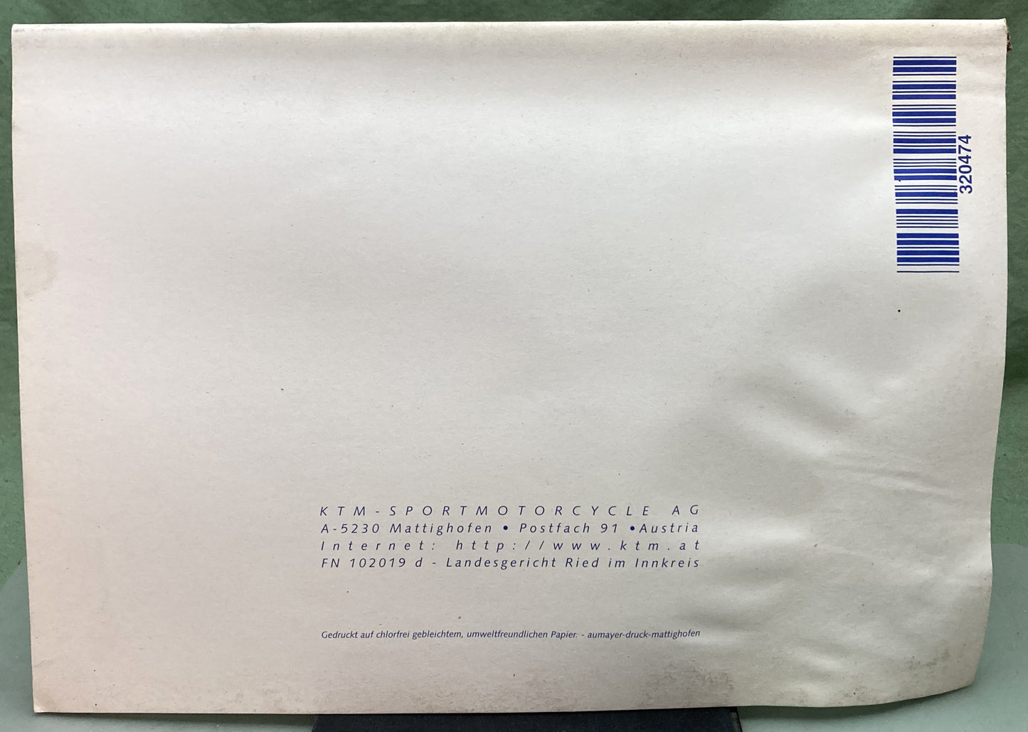 Genuine KTM 320474299 640 Adventure-R Spare Parts Manual '99