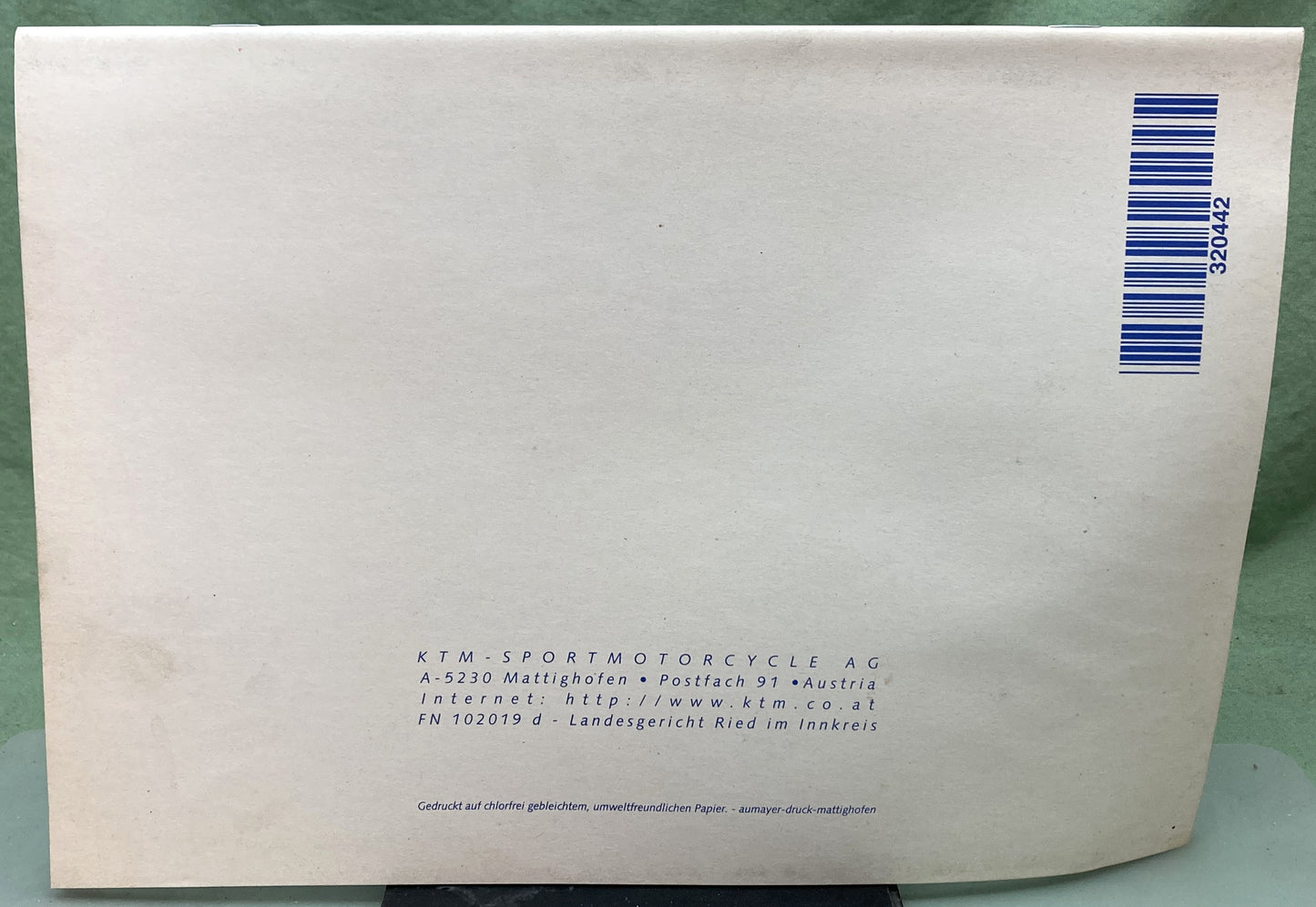 Genuine KTM 3204421297 400/620 R/XC e Motor Engine Spare Parts Manual '98