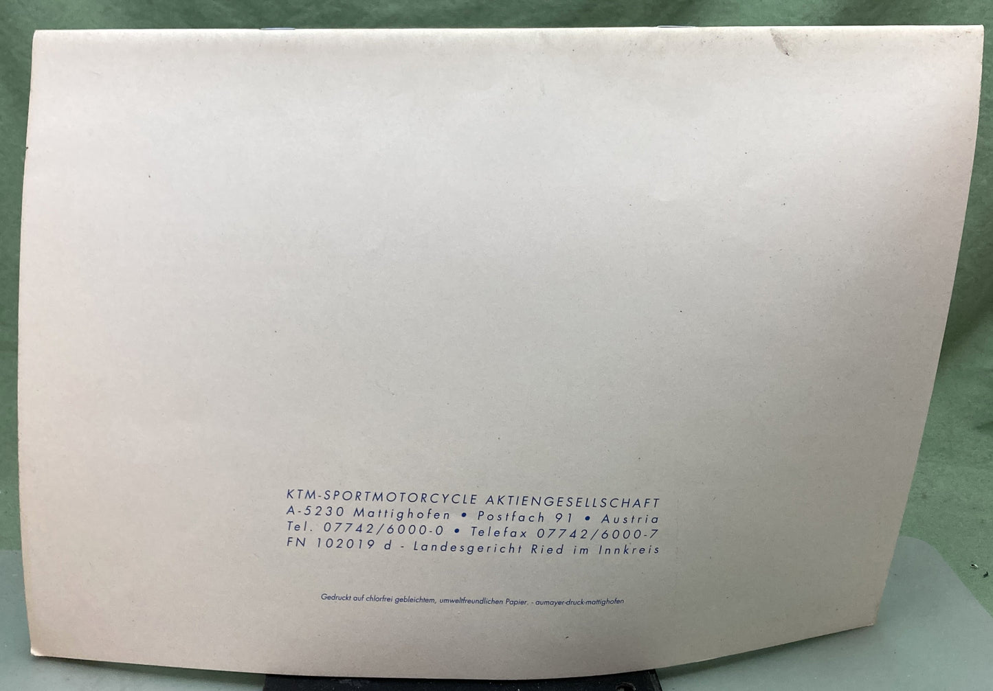 Genuine KTM 320396396 620 LC4 e Duke Engine Spare Parts Manual 1996