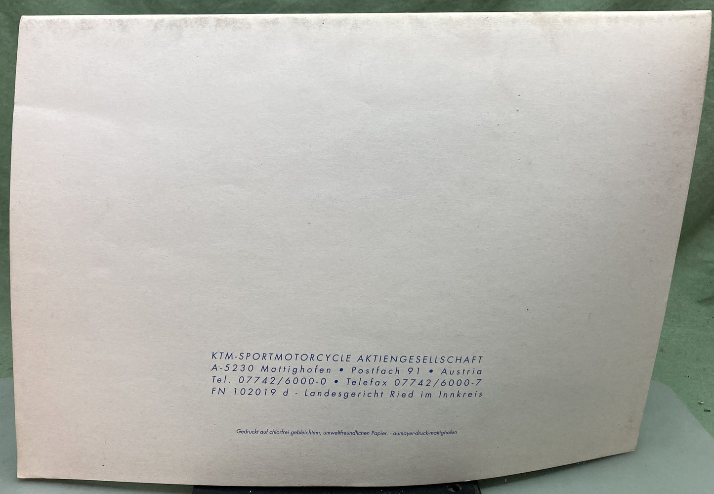 Genuine KTM 3203931295 400/620 LC4 SX, Super Competition Spare Parts Manual 1996