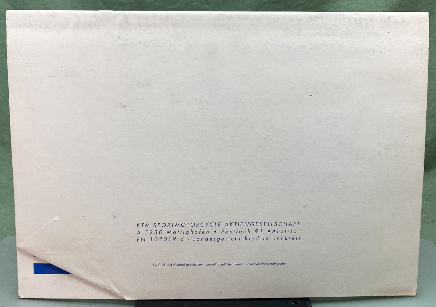 Genuine KTM 3204051096 400/620 LC4 Motor Spare Parts Manual '97