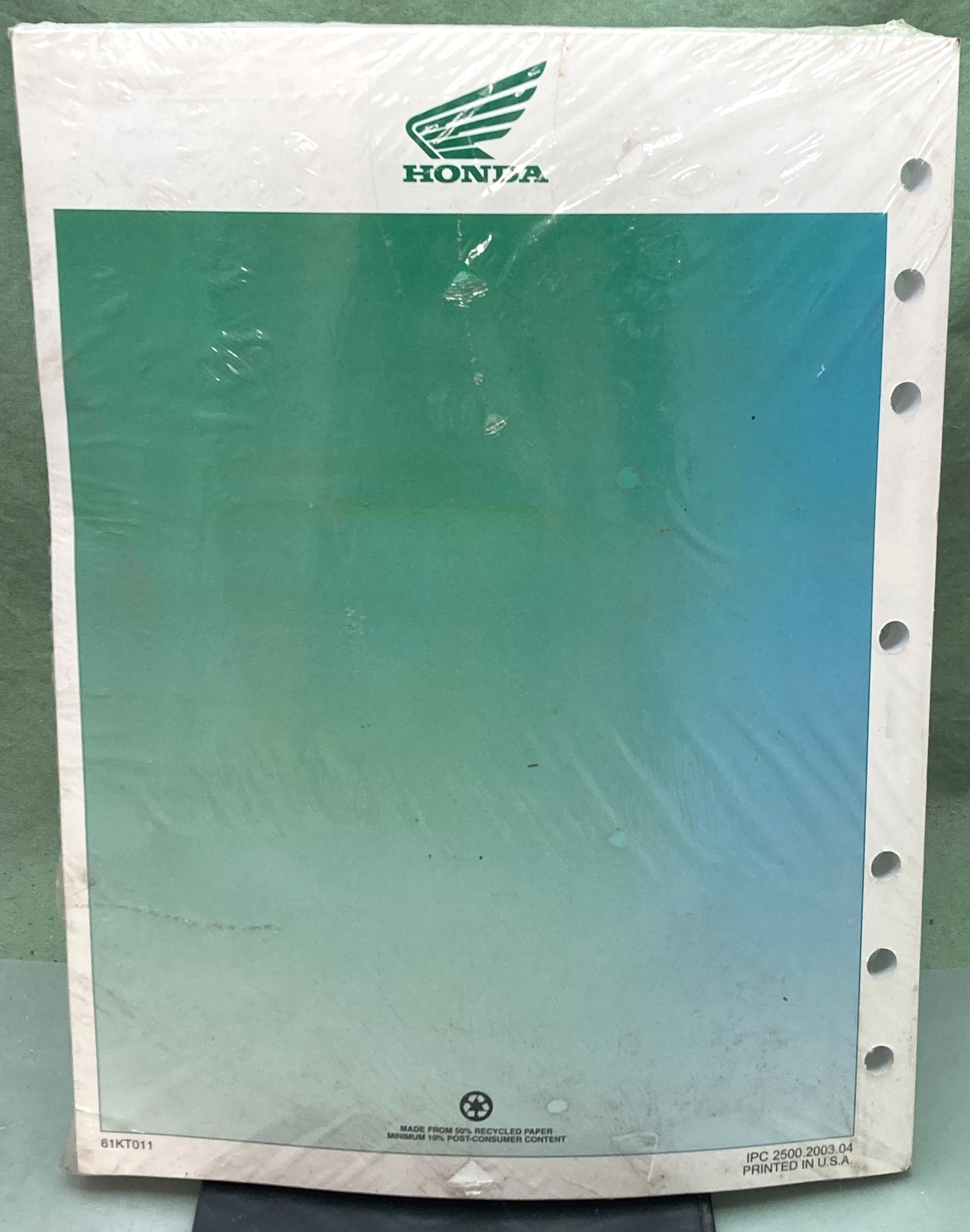 New Genuine Honda 61KT011 XR200R Service Manual '86-'99