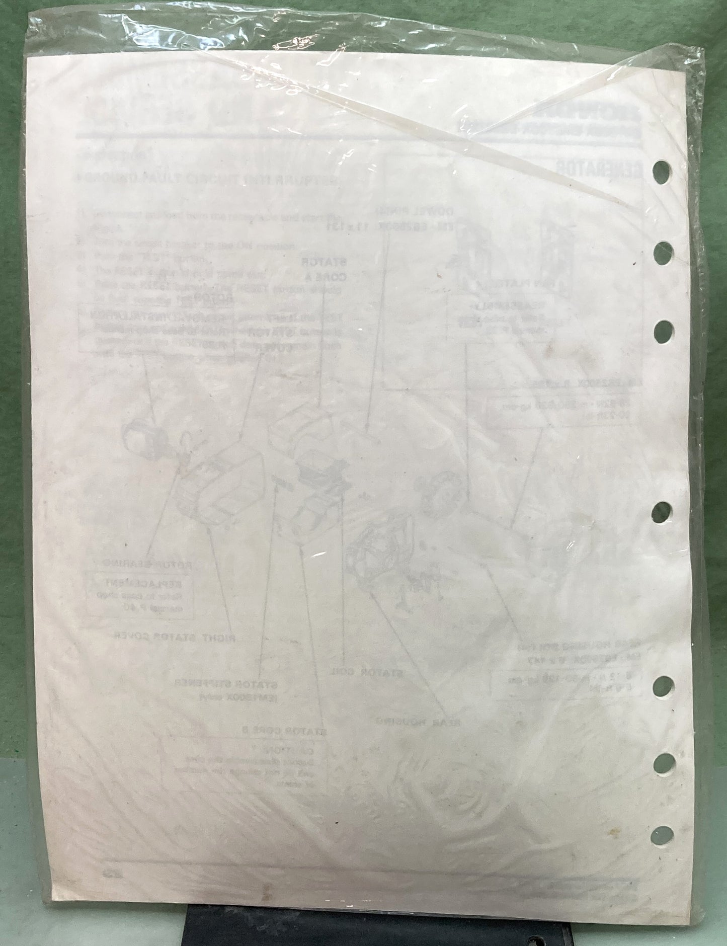 New Genuine Honda 61ZB101Z EM1800X, EM2500X, EB2500X Supp. Service Manual '92