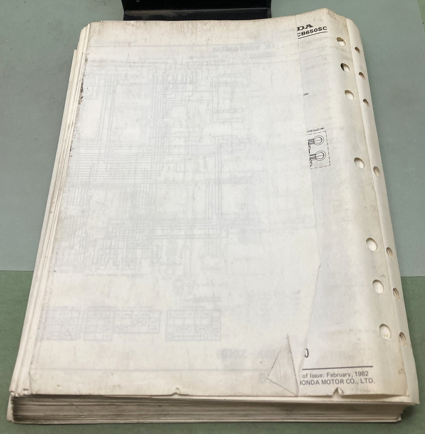 Genuine Honda 6142603 CB650's Shop Manual 1982