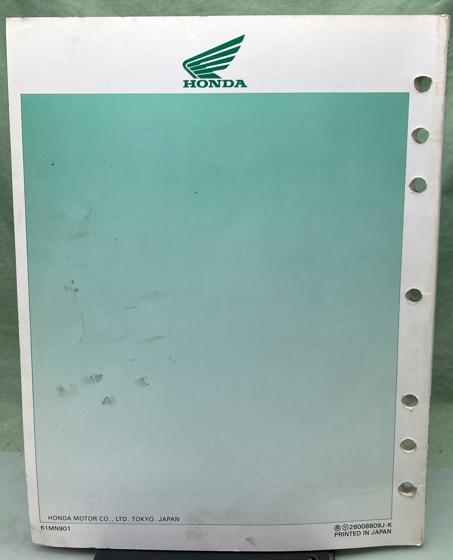 Genuine Honda 61MN901 NX650 Service Manual 1988