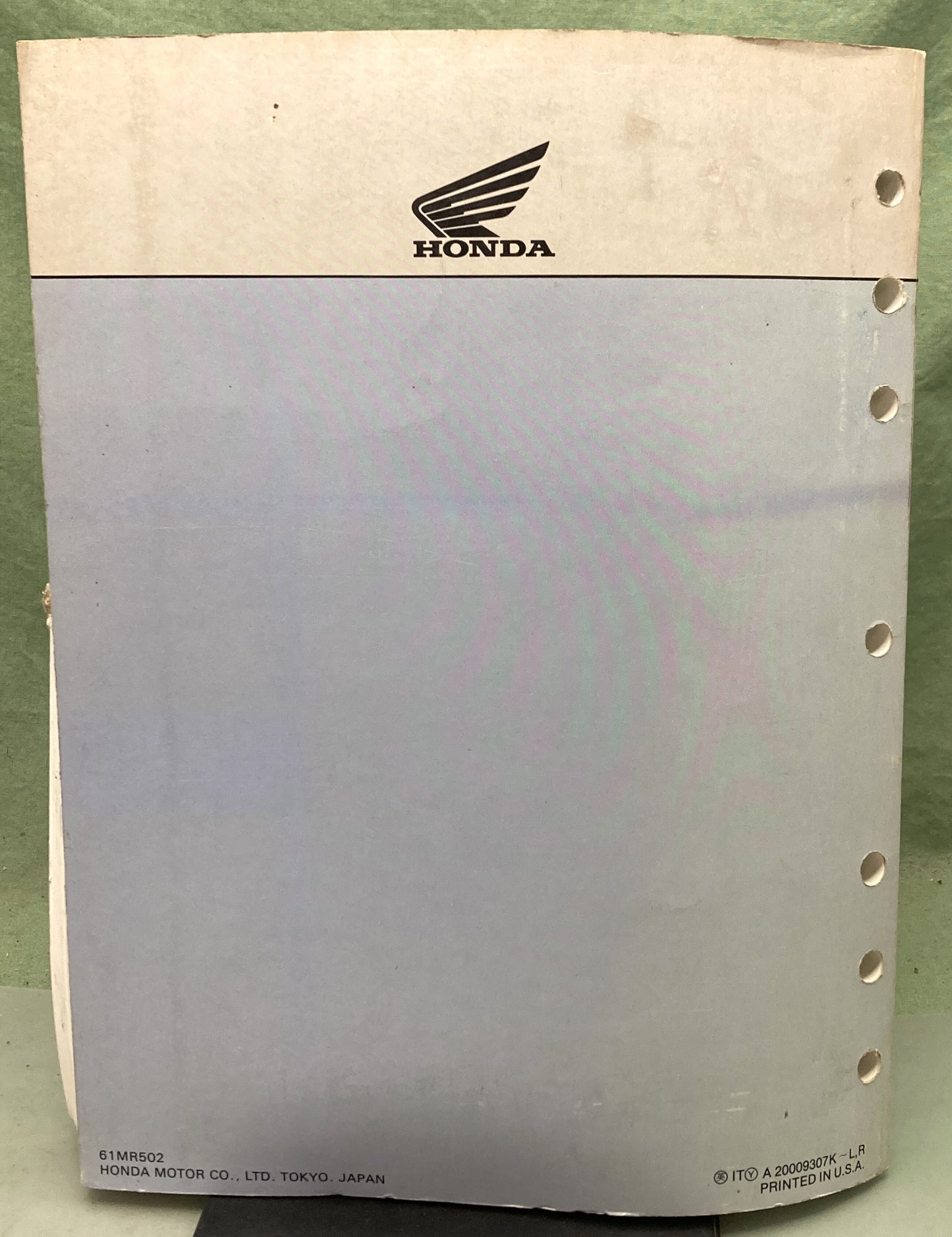 Genuine Honda 61MR502 PC800 Pacific Coast Service Manual 1993