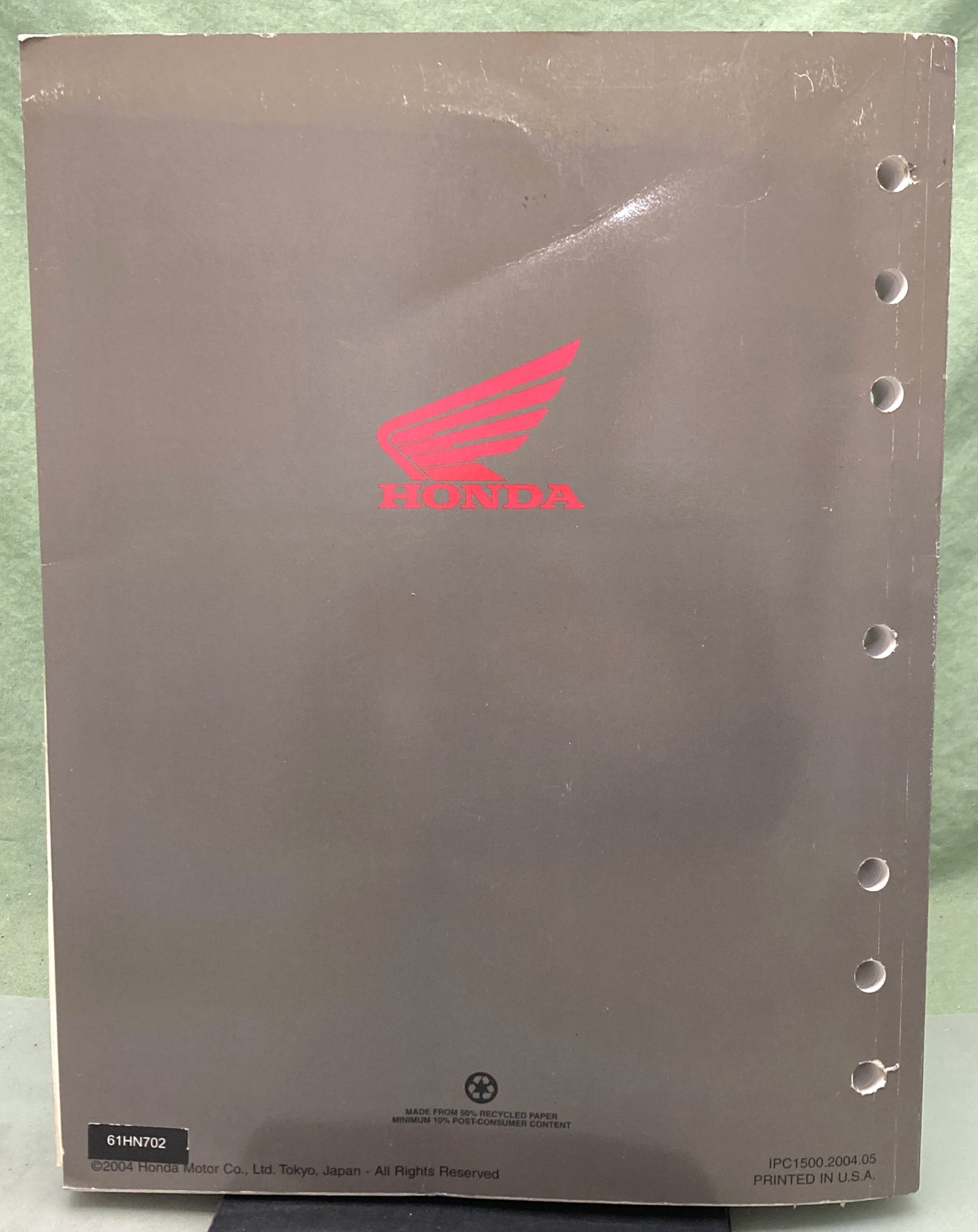 Genuine Honda 61HN702 TRX400FA TRX400FGA Service Manual 2004