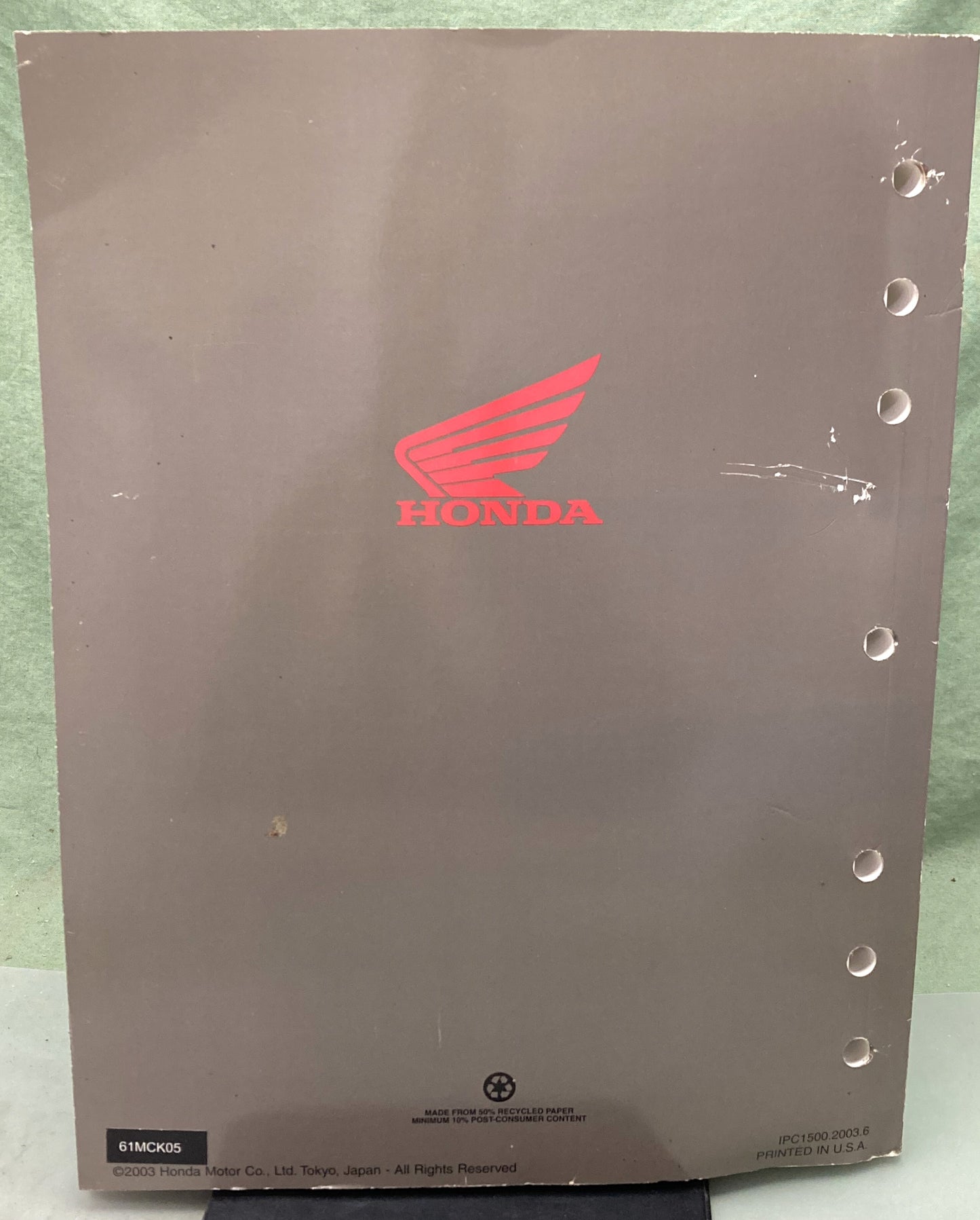 Genuine Honda 61MCK05 VT1100C2 Shadow Sabre Service Manual 2003