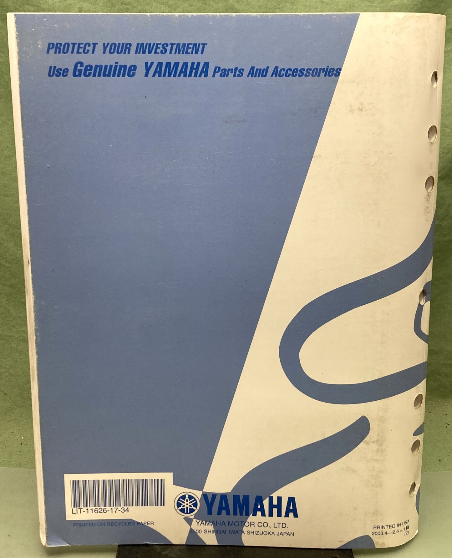 Genuine Yamaha LIT-11626-17-34 PW50S Owner's Service Manual 2003