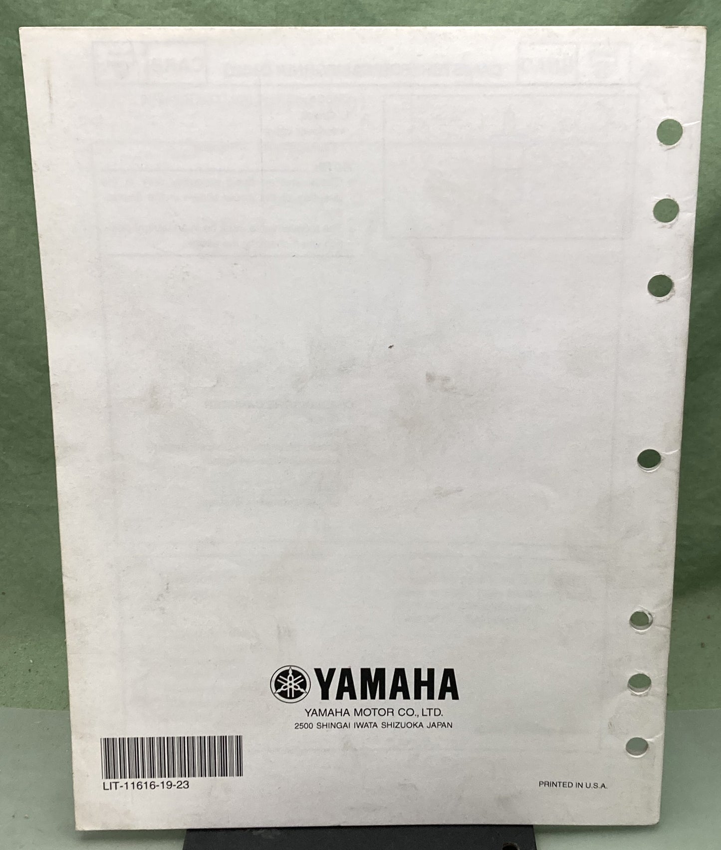 Genuine Yamaha LIT-11616-19-23 XV250V(C) Supp. Service Manual 2005