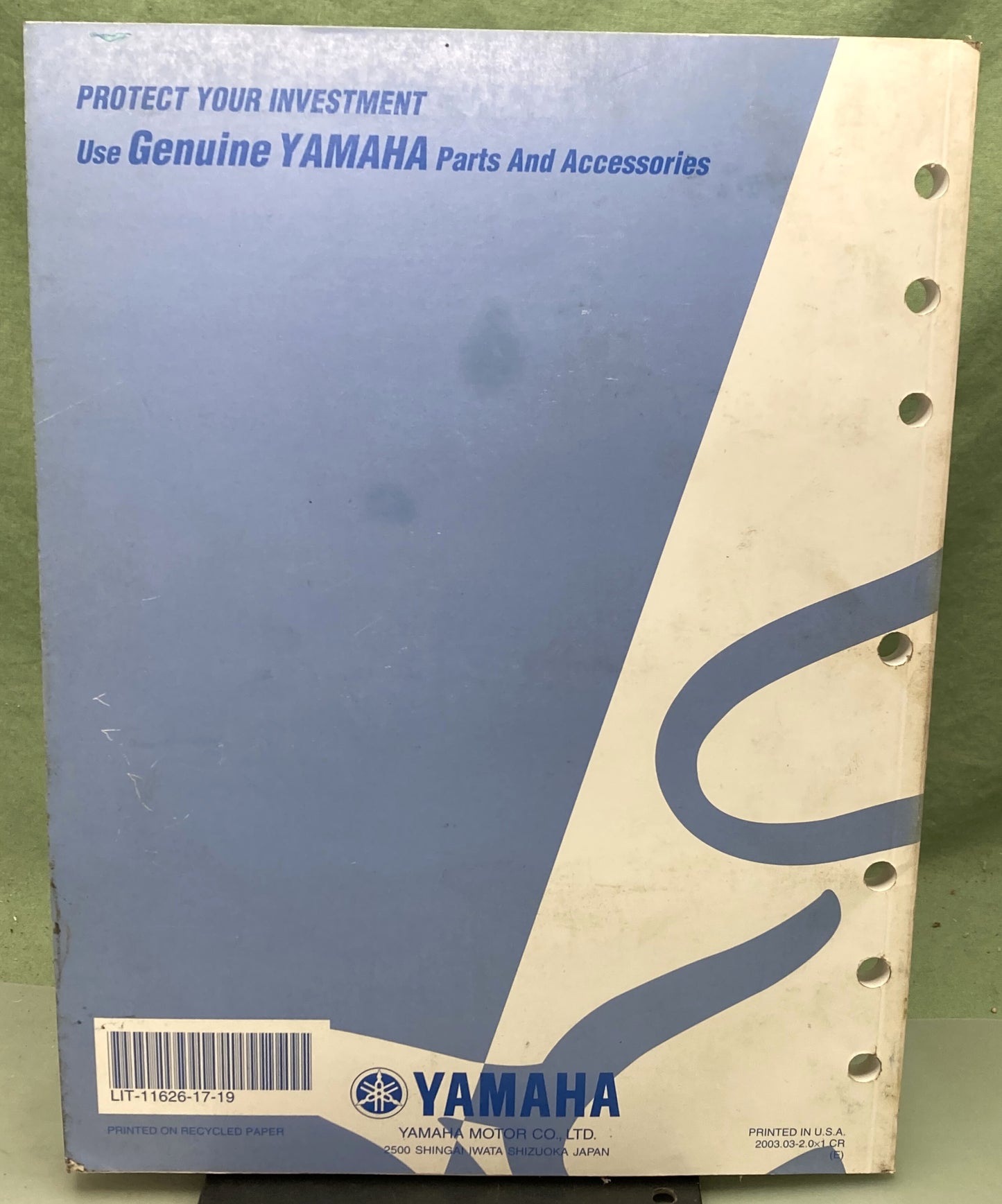 Genuine Yamaha LIT-11626-17-19 TT-R90S, TTR90ES Service Manual 2003