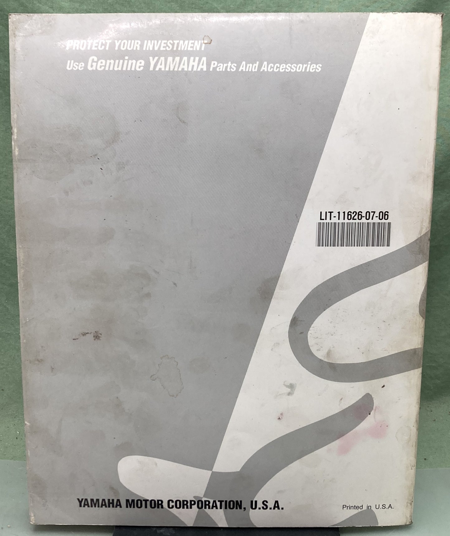 Genuine Yamaha LIT-11626-07-06 YZ250A Service Manual 1989