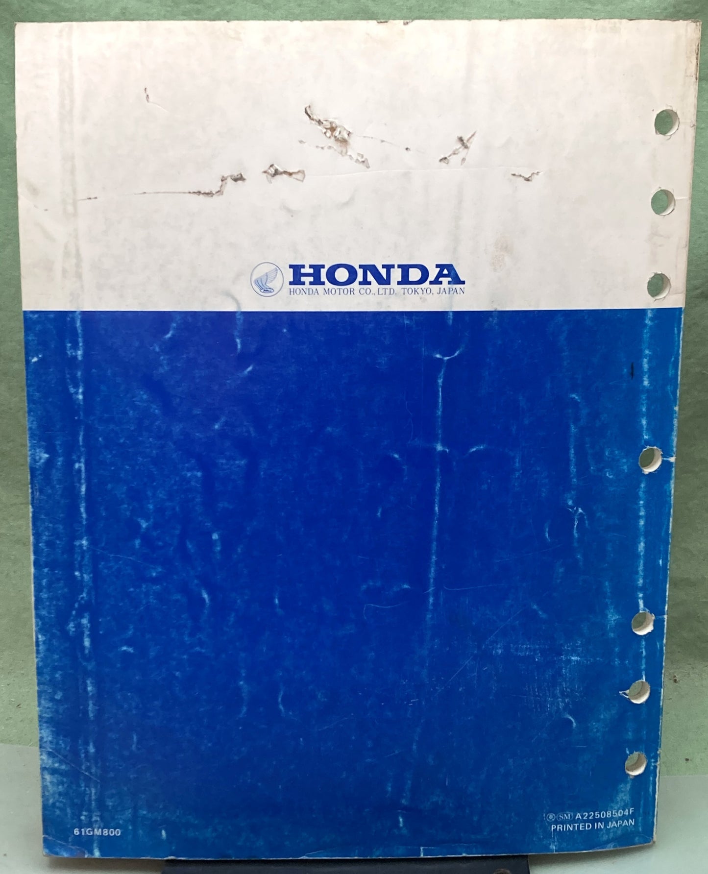 Genuine Honda 61GM800 TG50M Gyro S Shop Manual 1985