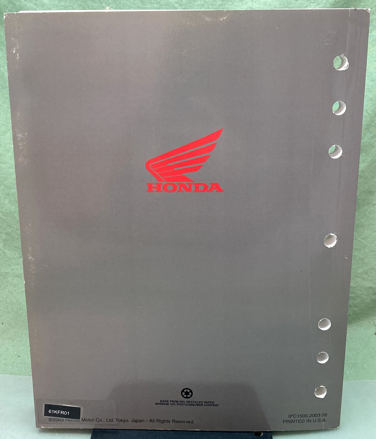 Genuine Honda 61KFR01 CN250 Helix Shop Manual 2003