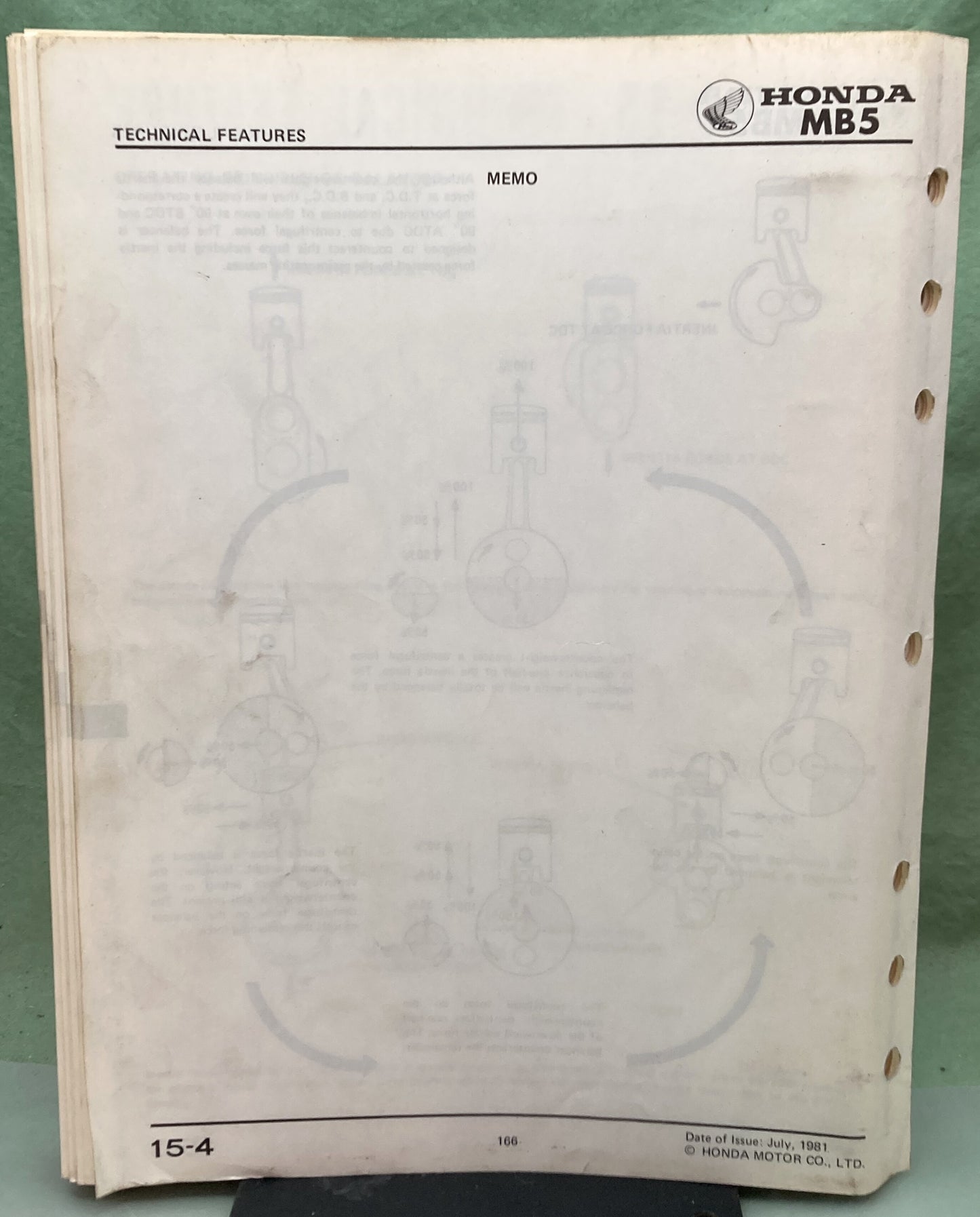 Genuine Honda 6116600 MB5 Shop Manual 1981
