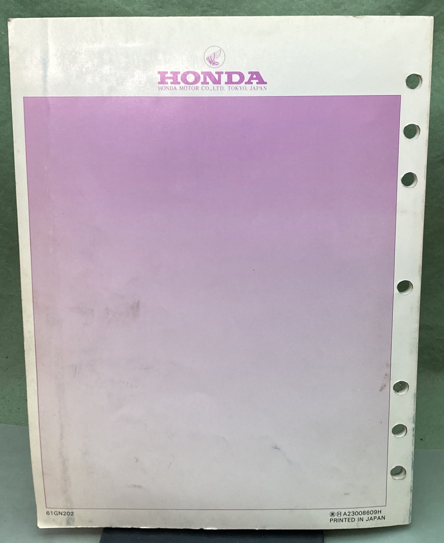 Genuine Honda 61GN202 NB50 Aero 50 Service Manual 1986