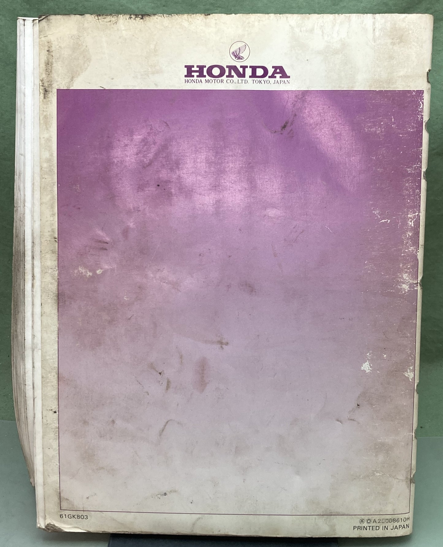 Genuine Honda 61GK803 NQ50 Spree Service Manual 1986
