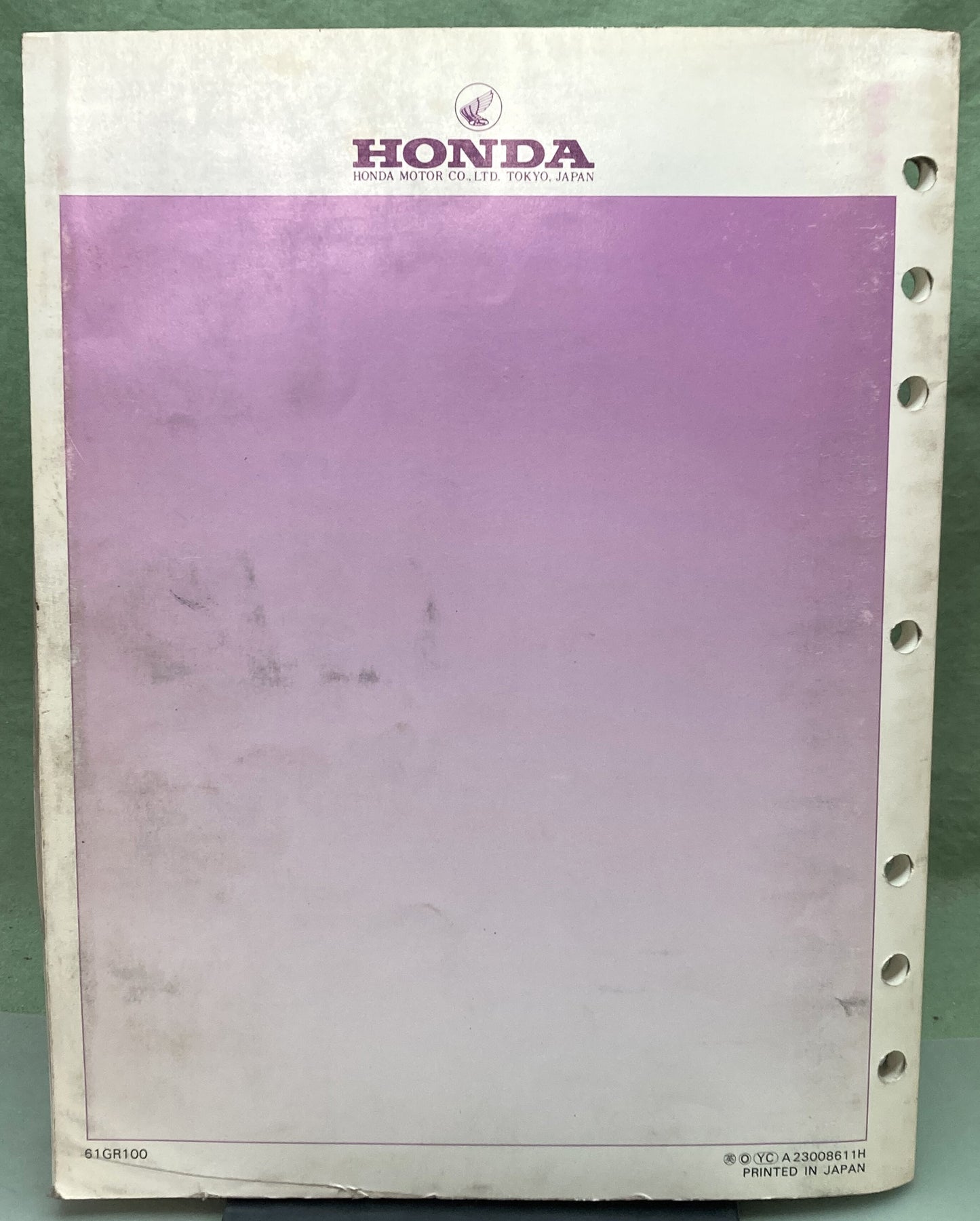 Genuine Honda 61GR100 SE50/50P Elite 50S/50 Service Manual 1986