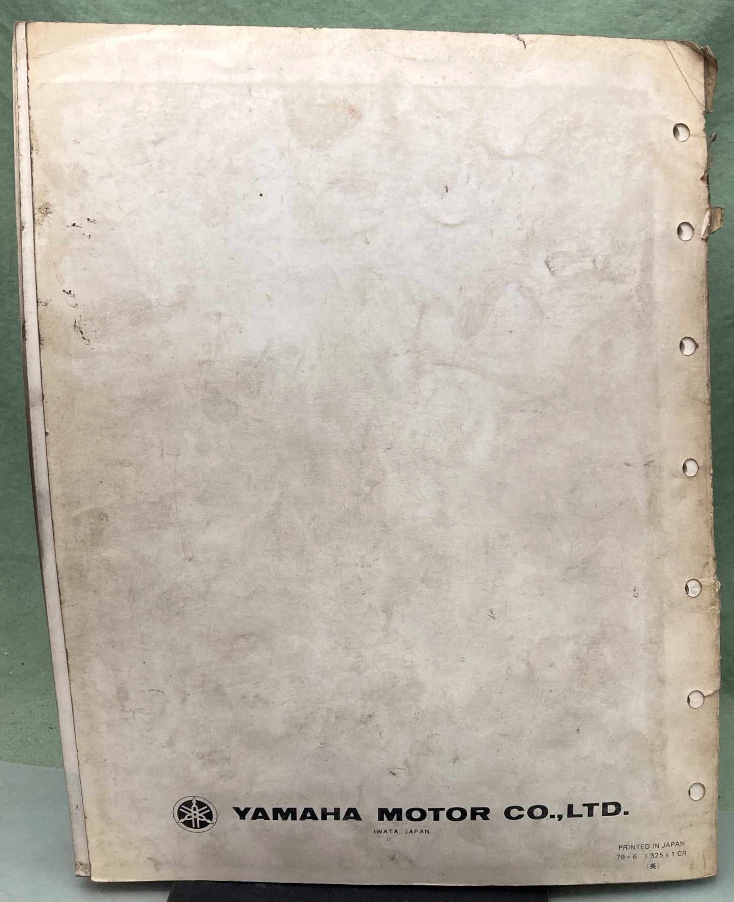 Genuine Yamaha LIT-12618-00-27 Snowmobile SRX440D Service Manual 1979