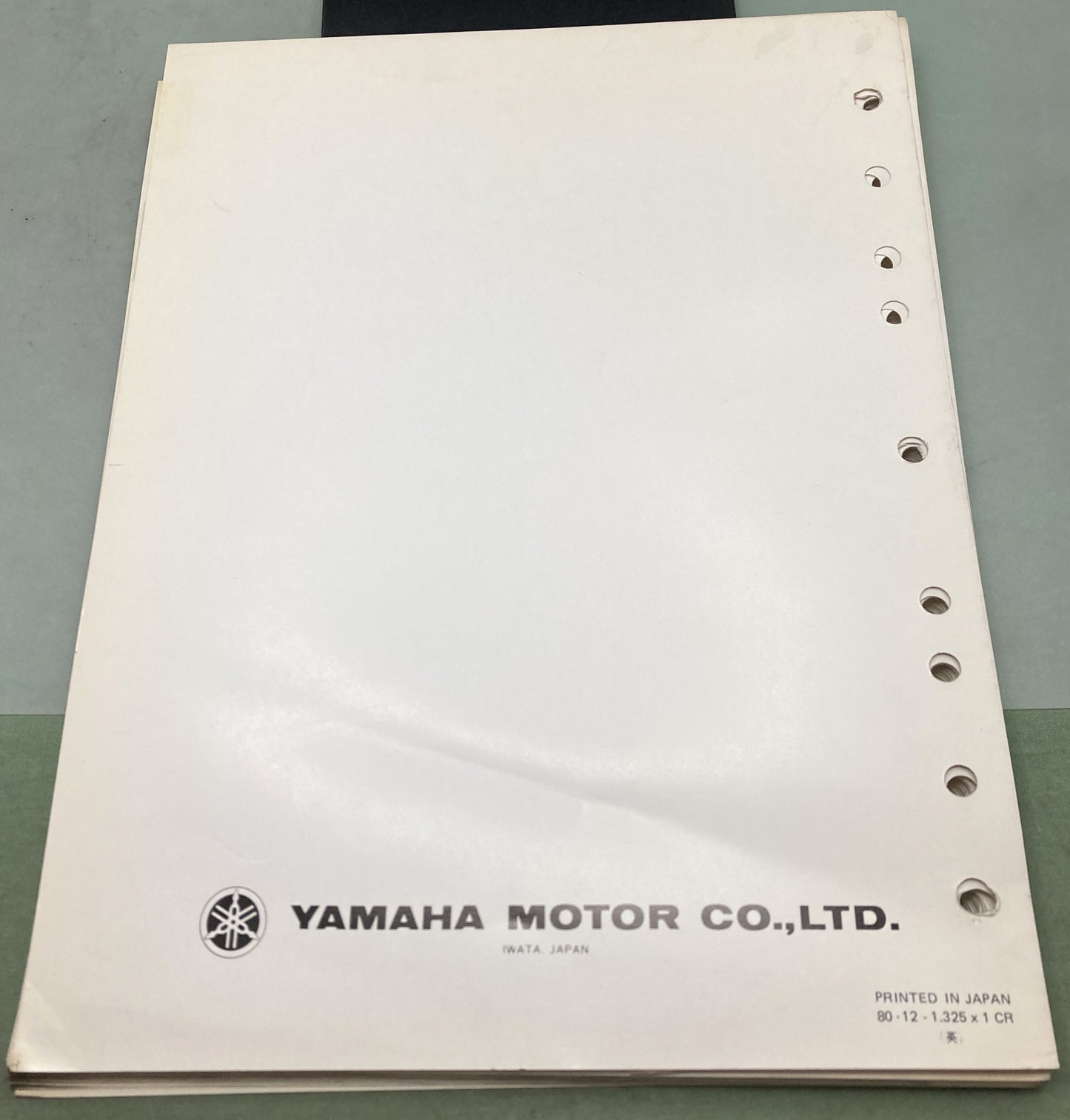 Genuine Yamaha LIT-12618-00-37 Snowmobile SR540E Service Manual 1980