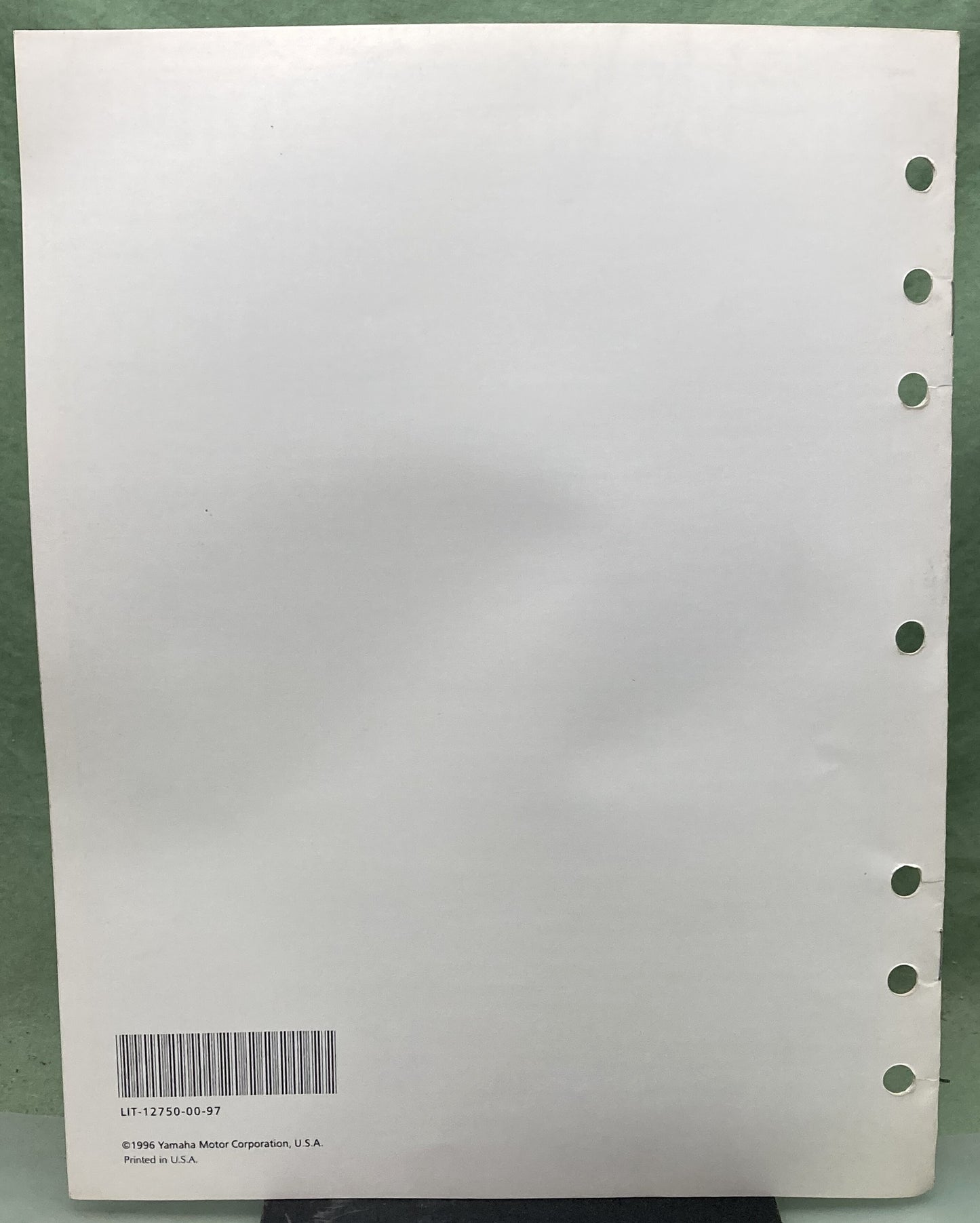 Genuine Yamaha LIT-12750-00-97 Snowmobile Flat Rate Manual '95 '96 '97
