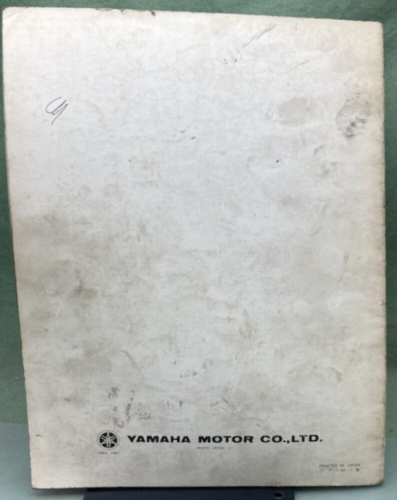 Genuine Yamaha LIT-12618-00-10 Snowmobile EX340B/EX440B Supp. Service Manual '77