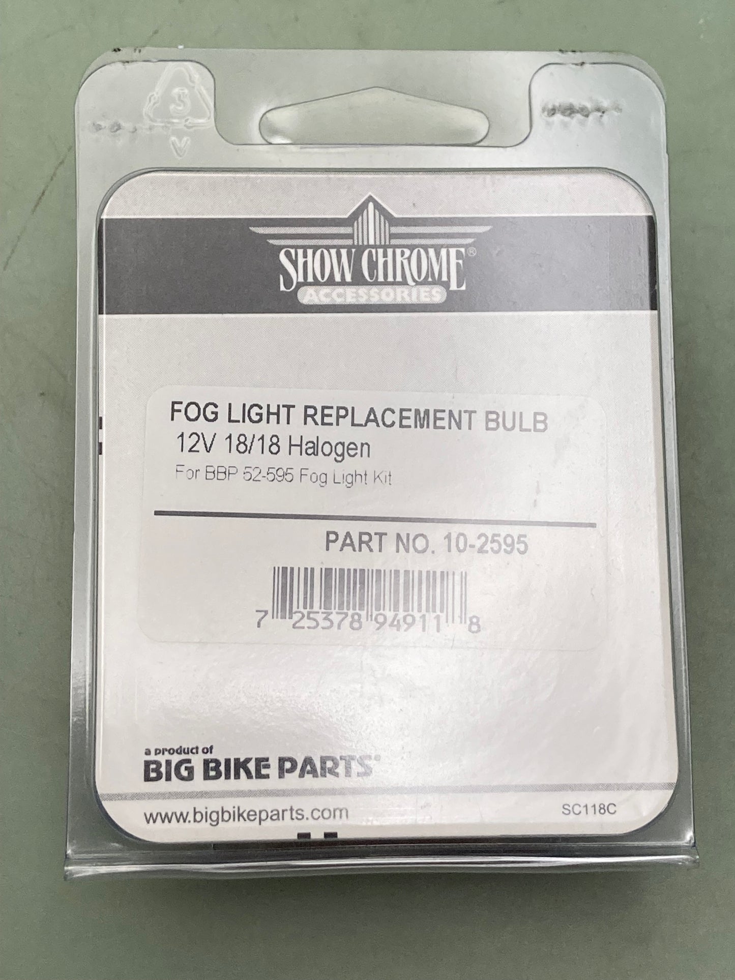 New Genuine Show Chrome 10-2595 Replacement Bulb - Headlamp 12V 18/18 Halogen