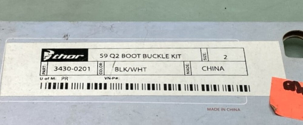 New Genuine Thor 3430-0201 Size 2 S9 Q2 Boot Buckle Kit
