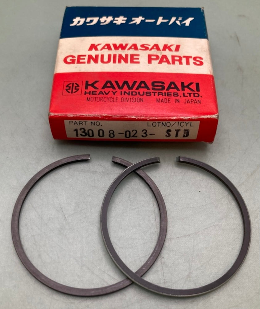 Kawasaki 13008-023 Ring Set STD New Genuine