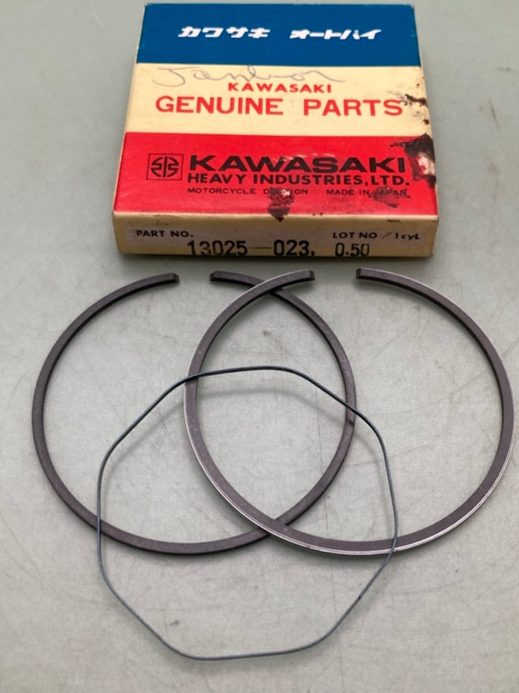Kawasaki 13025-023 Ring Set 0.50 New Genuine