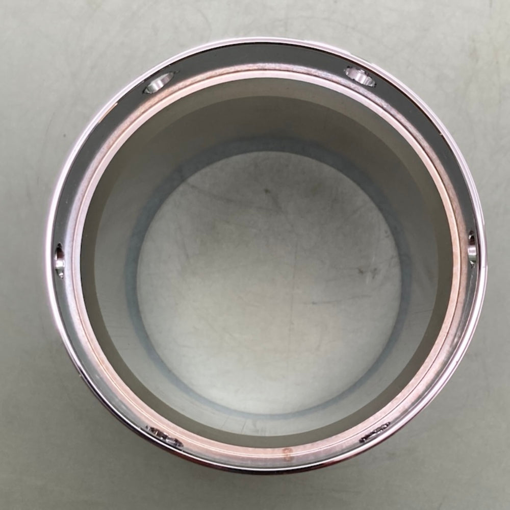 Rush 4017 Chrome Exhaust Tip 4 in Taper w/ Horizontal Grooves New Genuine