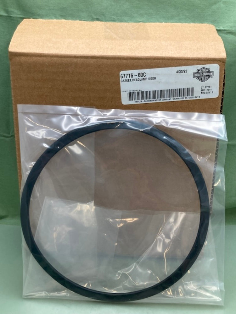 Harley Davidson 67716-60C GASKET HEADLAMP DOOR New Genuine