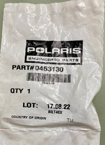 Qty 3 Polaris 0453130 Bolt, Hex New Genuine