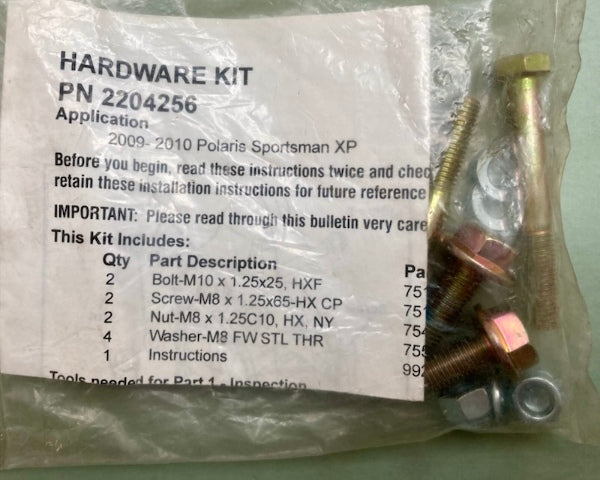 Qty 2 Polaris 2204256 Kit-Hardware New Genuine