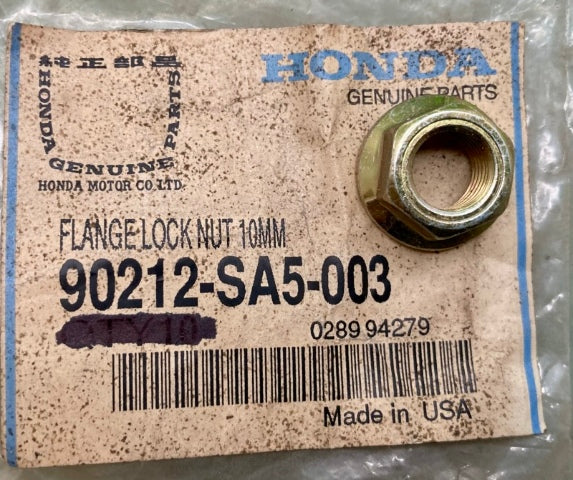Qty 10 Honda 90212-SA5-003 Nut (10Mm) New Genuine