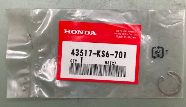 Honda 43517-KS6-701 CIRCLIP New Genuine